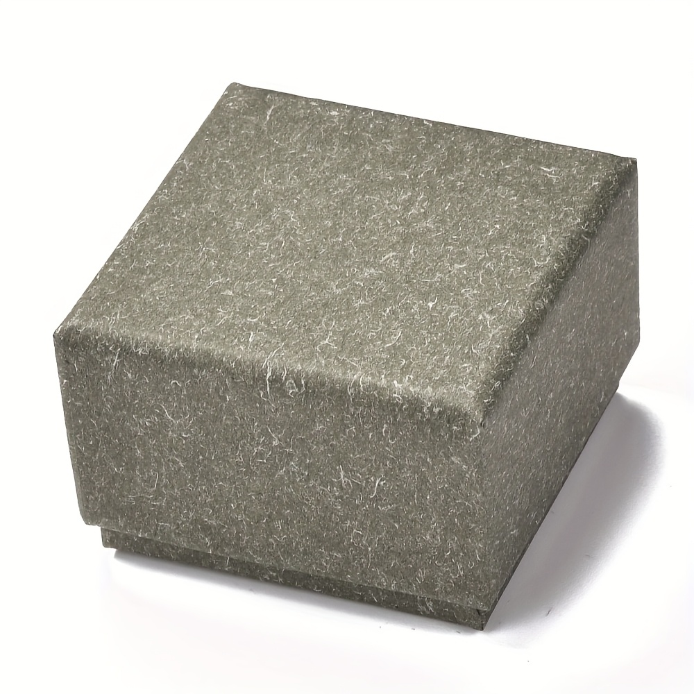 Square Jewelry Boxes with Snap Covers and Sponge Mats